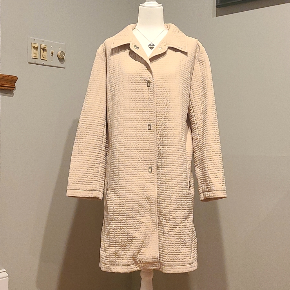 Full Length Quilted Trench Coat